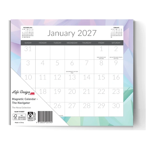Sasco 2027 Wall Calendar Month To View 244x216mm - 5153027