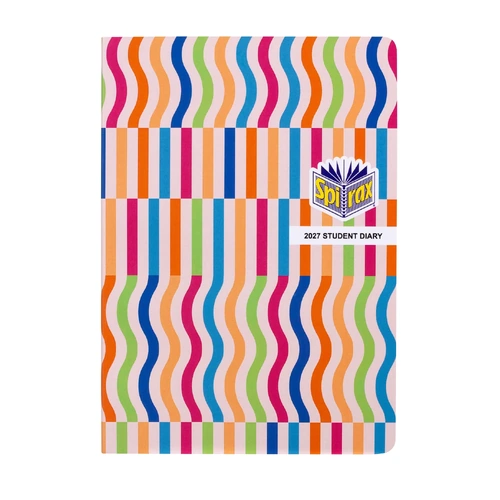 Spirax 2027 A5 Student Casebound Diary Week To View 5153127 - Multicolour