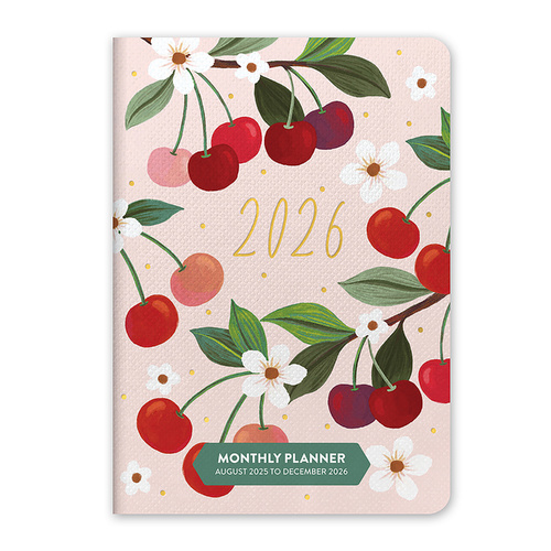 2026 Orange Circle Diary Fruit & Flora Month To View 114x165mm - 26371