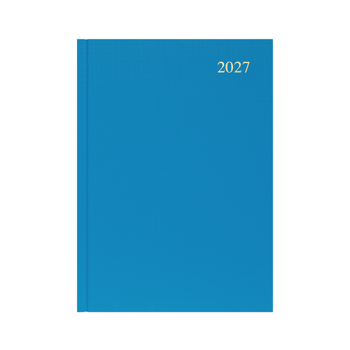 2027 Collins Essential Diary A4 Day To Page ESSA41.57 - Light Blue