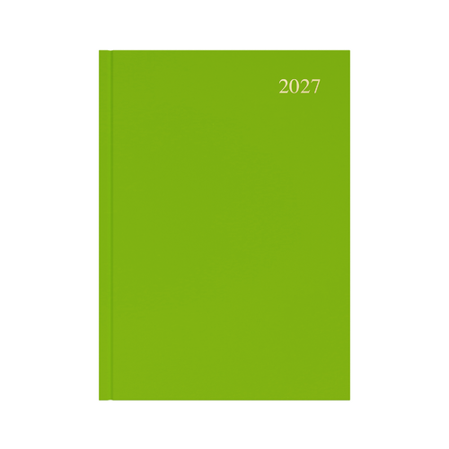 2027 Collins Essential Diary A4 Day To Page ESSA41.64 - Lime Green
