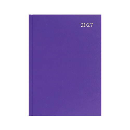 2027 Collins Essential Diary A4 Day To Page ESSA41.55 - Purple
