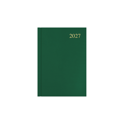 2027 Collins Essential Diary A5 Day To Page ESSA51.52 - Green