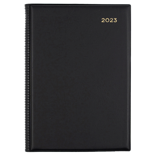 **CLEARANCE** 2023 Collins A5 Belmont Diary Week To View 387.V99 Diaries - Black