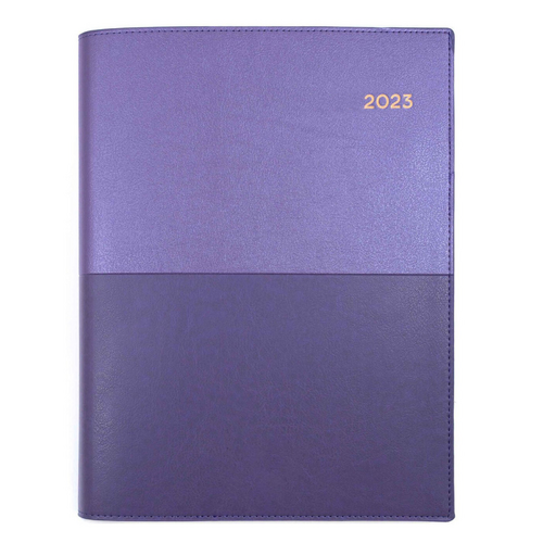 **CLEARANCE** Collins 2023 Quarto Vanessa Diary Week To View 325.V55 Diaries - Purple