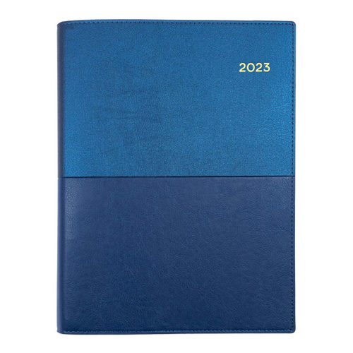 **CLEARANCE** Collins 2023 Quarto Vanessa Diary Week To View 325.V59 Diaries - Blue