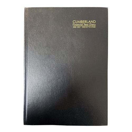 Cumberland 2026/2027 Financial Diary A5 Day To Page 51CFY2627 - Black