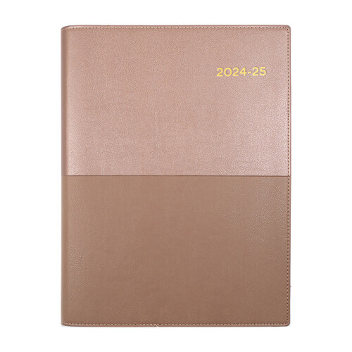 Collins 2024/2025 A5 Vanessa Financial Year Diary Week To View 385 V49 - Rose Gold
