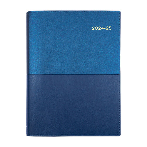 Collins 2024/2025 A5 Vanessa Financial Year Diary Week To View 385 V59 - Blue