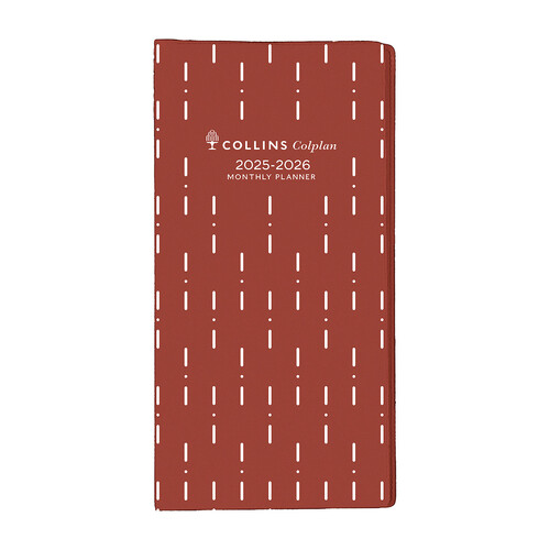 Collins 2025/2026 Colplan B6/7 Planner Diary Month To View 11W.V15 - Red