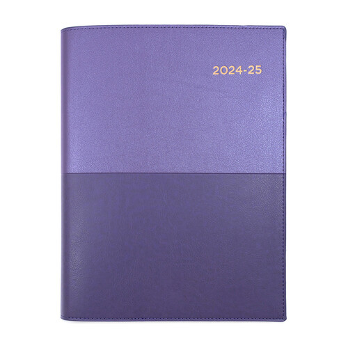 Collins 2024/2025 A5 Vanessa Financial Year Diary Day To Page 185 V55 - Purple