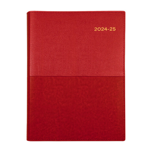 Collins 2024/2025 A5 Vanessa Financial Year Diary Day To Page 185 V15 - Red
