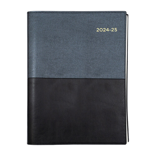 Collins 2024/2025 A5 Vanessa Financial Year Diary Day To Page 185 V99 - Black