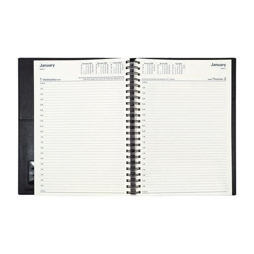 Collins 2024/2025 A4 Vanessa Financial Year Diary Day To Page 145 V55 - Purple