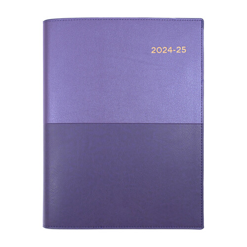 Collins 2024/2025 A4 Vanessa Financial Year Diary Day To Page 145 V55 - Purple