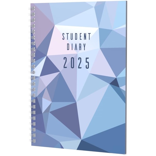 2025 Collins Colplan Diary A5 Week to View Student Design Spiral SC37SP.LGT