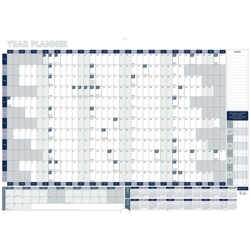 GNS 2027 Wall Planner Year To View 870x610mm - 86180.27