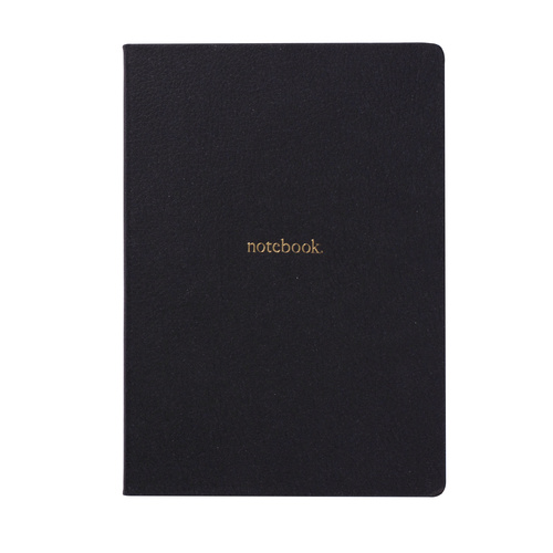 Collins B6 Notebook Sydney Argyle 192 Pages - Black