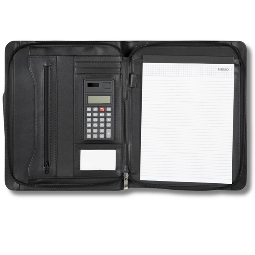 Spirax A4 Executive Compendium Zippered Black — Professional Portfolio Organiser