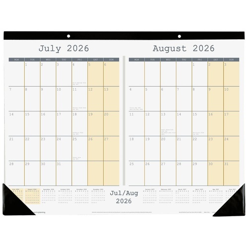 Sasco 2026-2027 Financial Year Planner 555x430mm Bi-Monthly Desk - 7622627