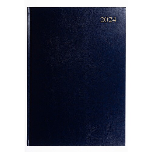 2024 A4 Cover Collins Essential Diary Day To Page ESSA41.60 - BLUE