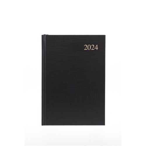 2024 Diary A5 Collins Essential Diaries Week To View ESSA53.99-24 WTV - Black