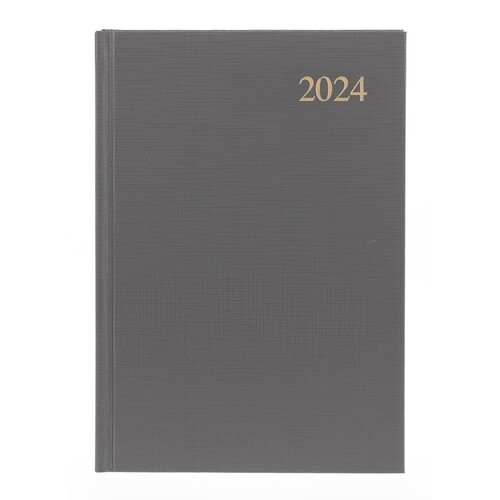 2024 Diary A5 Collins Essential Diaries Week To View ESSA53.98-24 WTV - Grey