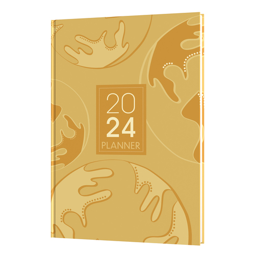 2024 Diary Collins Viridian A5 Week To View E-VD153.45  Recycled - Yellow