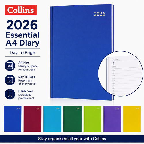 2026 Collins Essential A4 Diary Diaries Day To Page