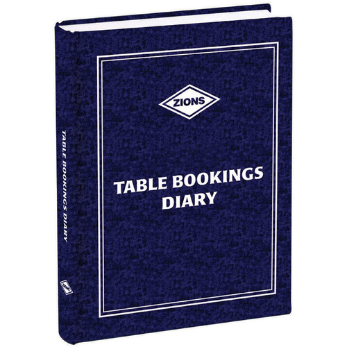 Zions 2027 A4 Table Bookings Diary 2 Days To Page Australia Made - Z-TBD27