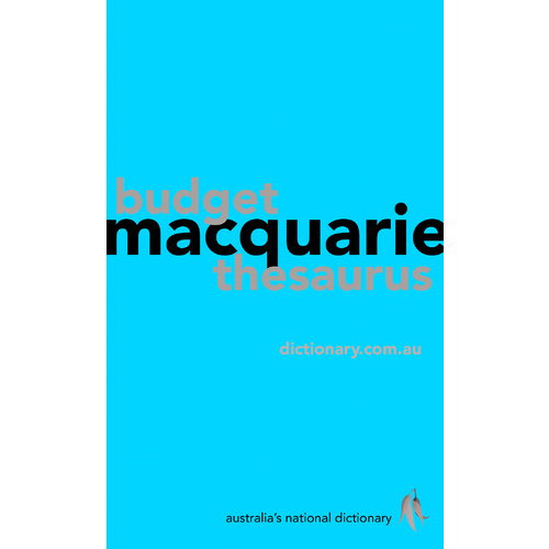 Macquarie Thesaurus Budget