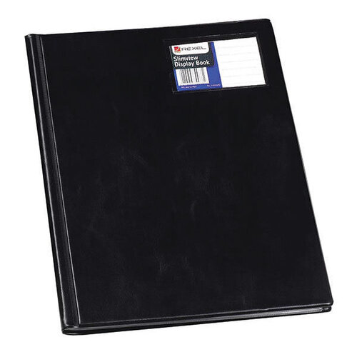 Rexel A4 Display Book Slimview 24 Pages Professional R10015BK - Black