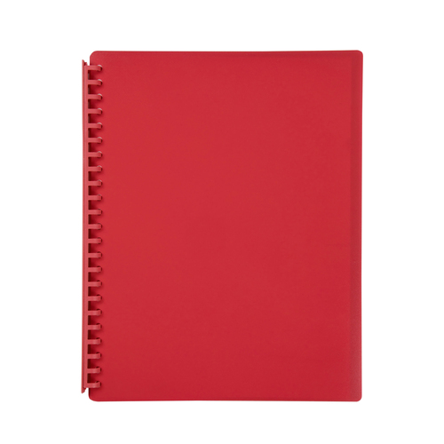 Marbig A4 Refillable Display Book 20 Pocket - Red
