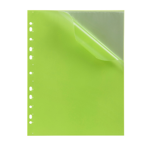 Marbig A4 Display Book Binder, 10 Pocket, Soft Touch - Lime