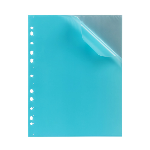 Marbig A4 Display Book Binder, 10 Pocket, Soft Touch - Blue