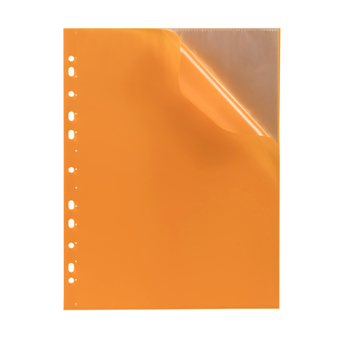 Marbig A4 Display Book Binder, 10 Pocket, Soft Touch - Orange