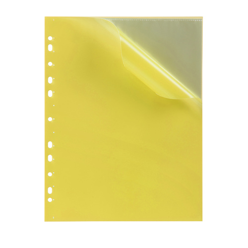 Marbig A4 Display Book Binder, 10 Pocket, Soft Touch - Yellow