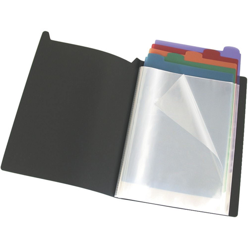 Bantex Display Book with Dividers 40 Fixed Pages - Black