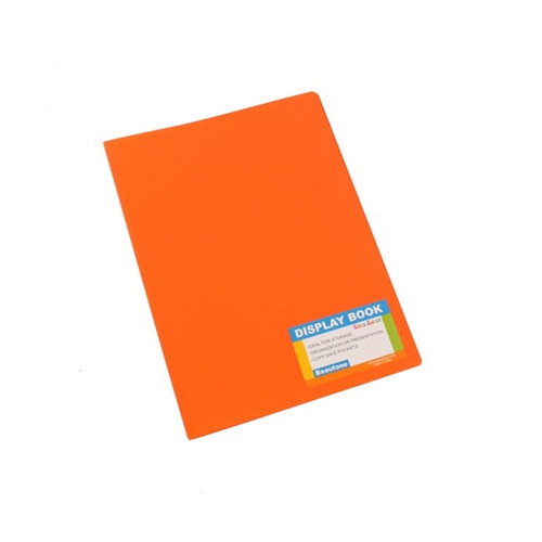 Bantex Display Book Fixed Non Refillable 20 Pocket - Mango