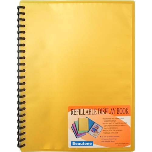 Beautone A4 Display Book 20 Page - Cool Frost Orange
