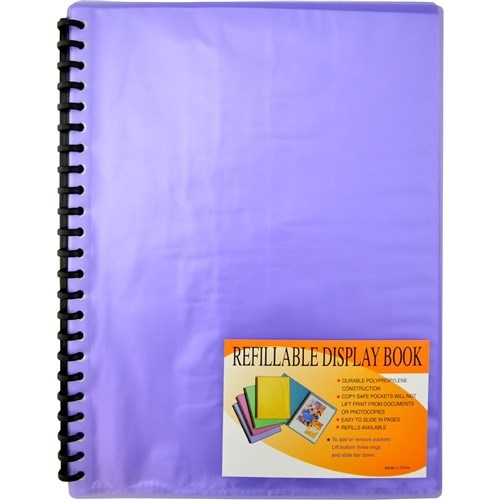 Beautone A4 Display Book 20 Page - Cool Frost Purple