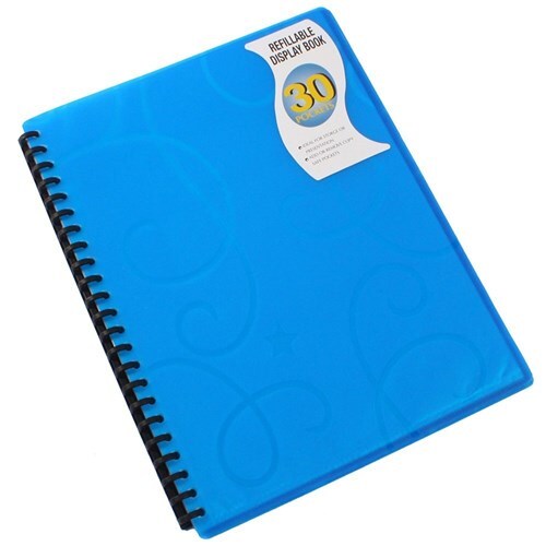 Beautone A4 Display Book Jewel Twin 30 Page - Blue