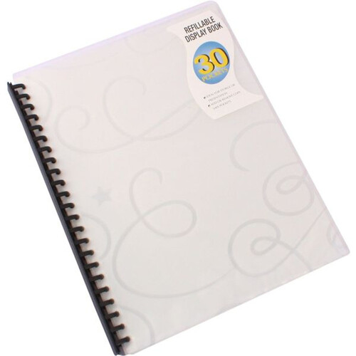 Beautone A4 Display Book Jewel Twin 30 Page - Clear