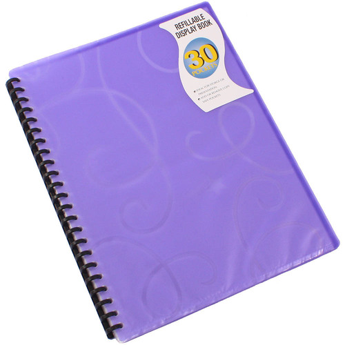 Beautone A4 Display Book Jewel Twin 30 Page - Purple