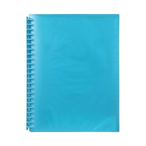 Marbig A4 Display Book Refillable 20 Pocket TRANSLUCENT MARINE - 2007301