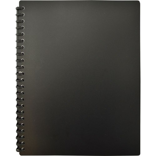 Cumberland Refillable Display Book A4 20 Page - Black