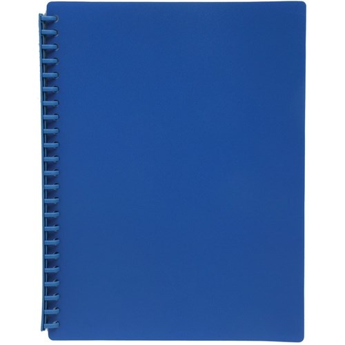 Marbig Refillable Display Book A4 20 Page -  Sky Blue