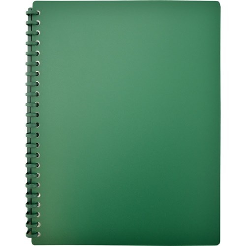 Cumberland Refillable Display Book A4 20 Page - Green