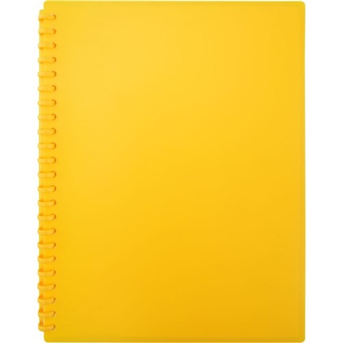 Cumberland Refillable Display Book A4 20 Page - Yellow