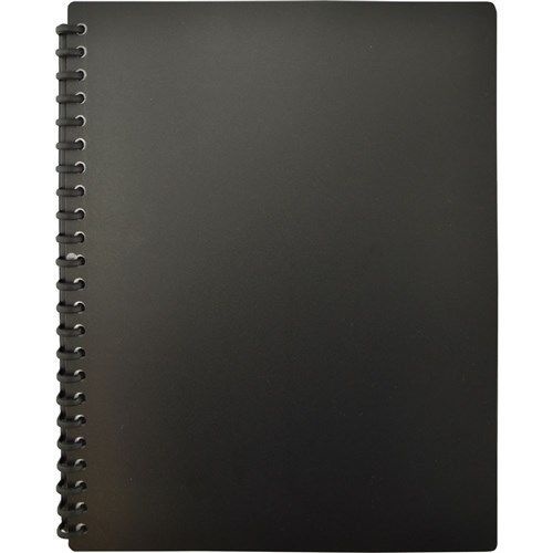 Cumberland Refillable Display Book A4 20 Page - Gloss Black
